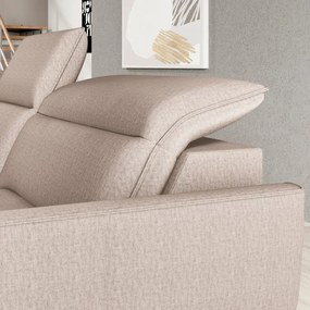 Narożnik MURILLO XL z elektryczną regulacją siedziska Lewostronny w tkaninie VOUGE 01 WERSAL