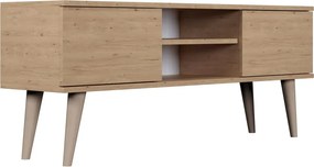 Skandynawska szafka RTV na nóżkach dąb artisan A6-K42