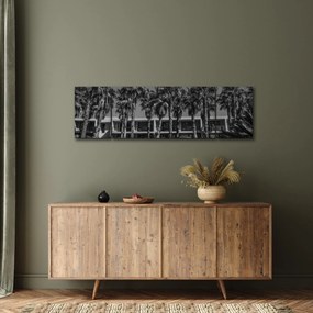 Obraz - Retro czerwony samochód (170x50 cm)