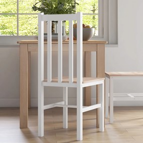 HOMCOM Zestaw 4 krzeseł kuchennych, krzesła do jadalni, drewno lite, nowoczesny design, 38,5 cm x 47,5 cm x 99 cm, naturalne