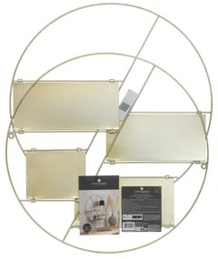 Okrągła półka wisząca LARA, Ø 50 cm z metalu