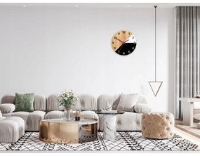 Zegar na ścianę nowoczesny efektowny okrągły cichy do kuchni salonu pokoju