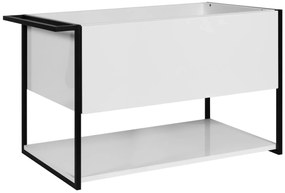 Szafka pod umywalkę LOV 80 cm biały połysk KROFAM