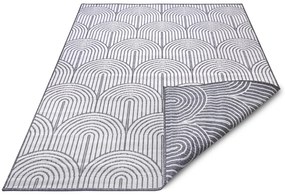 Dywan zewnętrzny dwustronny Pangli srebrno-kremowy 120 cm x 170 cm