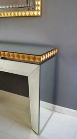 Lustrzana konsola z lustrem w komplecie, styl modernistyczny.