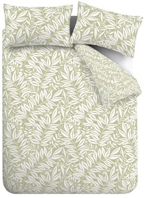Zielona pościel dwuosobowa 230x220 cm Sorrel Leaves – Catherine Lansfield