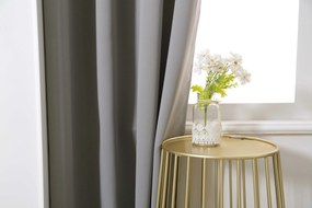 Zasłona OXFORD LIGHT 140x250 cm, jasnoszara Zawieszanie: Taśma z wiązaniami