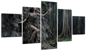 Obraz - Leśna wróżka (125x70 cm)