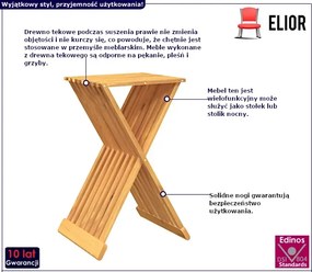 Składany drewniany stołek W7-R60