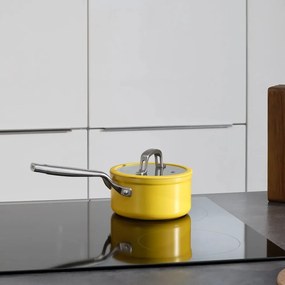 Garnek aluminiowy z pokrywką/z nieprzywierającą powierzchnią odpowiedni na indukcję 1,3 l Meda 3.0 – FABINI