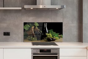 Panel szklany do Kuchni Winiarski Kosz z Winogronami