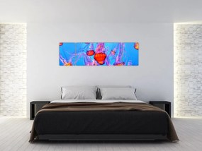 Obraz meduz w morzu (170x50 cm)