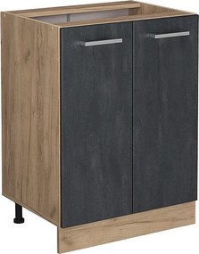 Szafki kuchenne czarny beton 60x46x81.6 r-line