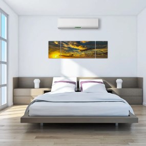 Zachód słońca nad morzem (170x50 cm)