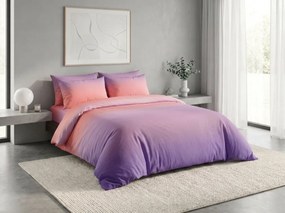 PrzytulneMieszkanie.pl PrzytulneMieszkanie.pl Bawełniana pościel OMBRE fioletowo-różowa Rozmiar pościeli: 2 szt 70 x 90 cm | 200 x 220 cm