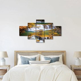 Obraz - Wodospady Huay Mae Khamin, Tajlandia (125x70 cm)