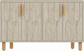 Komoda – 120 cm x 73,6 cm x 29,6 cm – trawertyn – płyta MDF