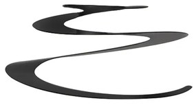 Klosz stalowy czarny 20 cm - Spiral