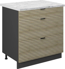 Szafka dolna do kuchni panel dębowy 80x60x82 fame-line