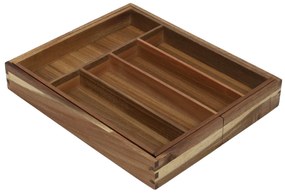 Wkład do szuflady na sztućce LUNU, 28-45 x 35 x 5 cm