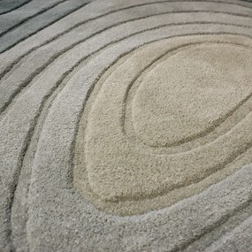 Niebieski wełniany dywan 200x290 cm Puddle Ombre Wool – Flair Rugs
