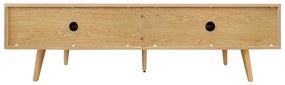 Szafka pod TV w dekorze dębu w naturalnym kolorze 178x50x40 cm Rove – Woodman