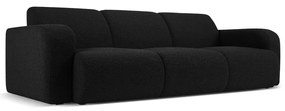 Czarna sofa z materiału bouclé 235 cm Molino – Micadoni Home