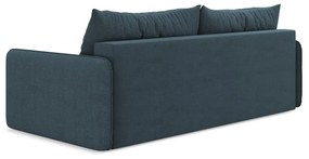 Niebieska rozkładana/ze schowkiem sofa 216 cm Nanea – Makamii