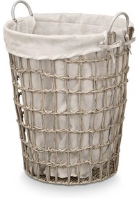 Kosz na pranie z uchwytami, jednokomorowy, 59 cm