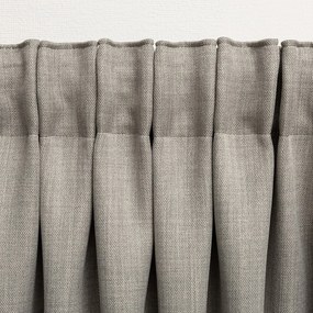 Zasłona zaciemniająca na taśmie marszczącej blackout strukturalny jasny szary 140 x 280 cm 1 szt.