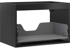Mexen Box-A korpus szafki podumywalkowej 70 cm, 1 szuflada, czarny mat - 91AX0-0700-470-1-71