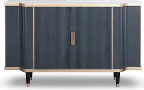 Grafitowa komoda w stylu glamour Stilig ST317