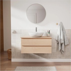 Zestaw SORRENTO pod umywalkę 80 cm + umywalka + bateria + lustro