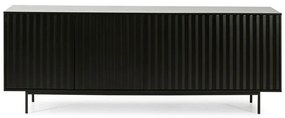 Czarna niska komoda 211x80 cm Sierra – Teulat