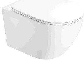 Mexen Lena miska wc Rimless Tornado z deską wolnoopadającą slim, duroplast, biała połysk - 3022L4000T