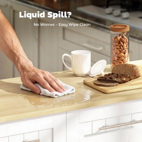 HOMCOM Mobilna wyspa kuchenna, rozszerzalny blat, drzwi szafki, szuflady, uchwyt na ręcznik, wózek kuchenny z MDF, biały | Aosom PL