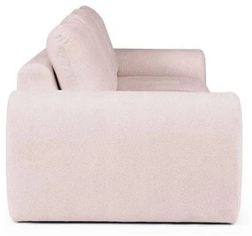 Jasnoróżowa sofa z materiału bouclé 287 cm Mirel – Rodier