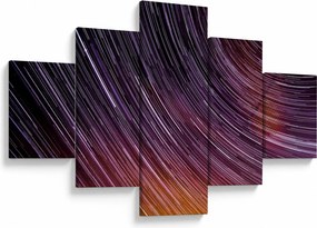 Obraz rozmytych gwiazd na niebie (125x70 cm)