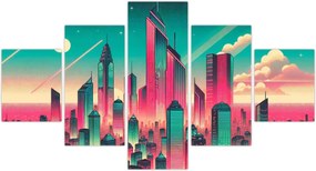 Obraz – Metropolia w stylu pop-art (125x70 cm)