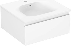 Mexen Orio szafka łazienkowa 50 cm z umywalką Vela, 1 szuflada, biała mat - 91A10-05023-1-BF01-W23M01