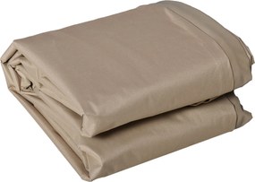 Outsunny Pokrowiec na meble ogrodowe mrozoodporny wodoodporny tkanina Oxford 275 x 205 x 90 cm Beżowy | Aosom PL