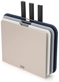 Zestaw 3 desek do krojenia i noży w stojaku Joseph Joseph Nest Plus