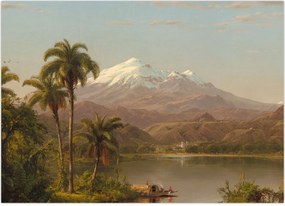 Obraz na szkle - Frederic Edwin Church, Tamaca Palms, reprodukcje (70x50 cm)