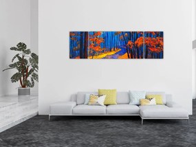 Obraz jesiennego lasu (170x50 cm)
