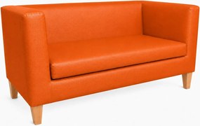 Sofa Monaco : Kolor nogi - Drewno, Kolor tkaniny - EKO-SKÓRA - 20D, Typ tkaniny - Eko-skóra , Wysokość nogi - 15 cm