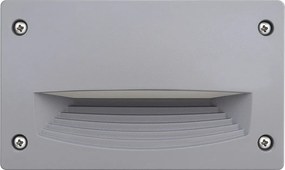 DEVON do wbudowania na zewn?trz, nowoczesny i uniwersalny styl - d?. 18,8 cm - prostok?tny - Gx53 LED T2 3W - ?ywica - Kselect - ip66 - ?ywica i szary