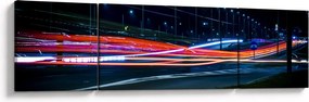 Obraz miasto nocą (170x50 cm)