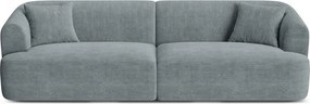 Ciemnoszara sztruksowa sofa 255 cm Campi – Cosmopolitan Design