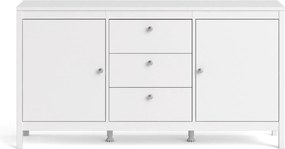 Komoda pokojowa z szafkami i szufladami Madrid 3+2 biały mat