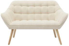 Kanapa 2-osobowa z beżową tapicerką - CASERTA